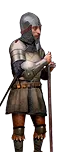Free Company Dismounted Man at Arms (Late)