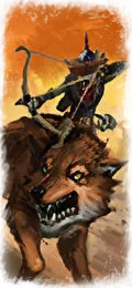Mogrubb's Mangy Marauders (Goblin Wolf Archers) unit card