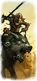 Goblin Wolf Riders unit card
